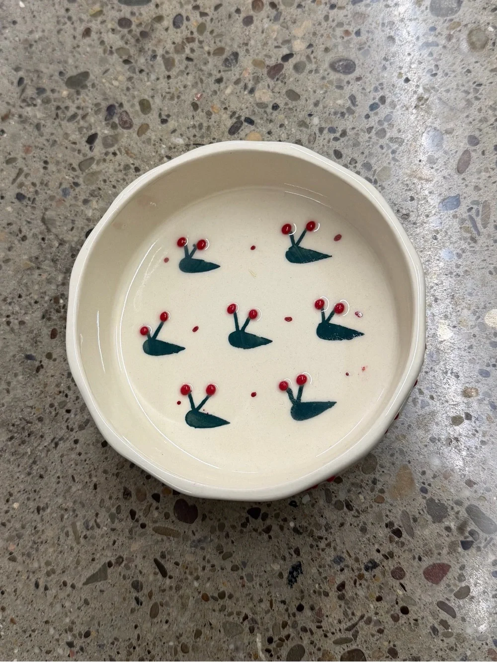 Ceramic small pet bowl